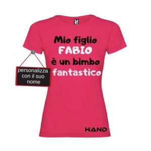 T-shirt woman short sleeve mod. Mio Figlio...