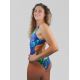 Woman One Piece Swimsuit Peacock