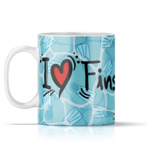 Ceramic mug Aqua Finswimming