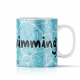 Ceramic mug Aqua Finswimming